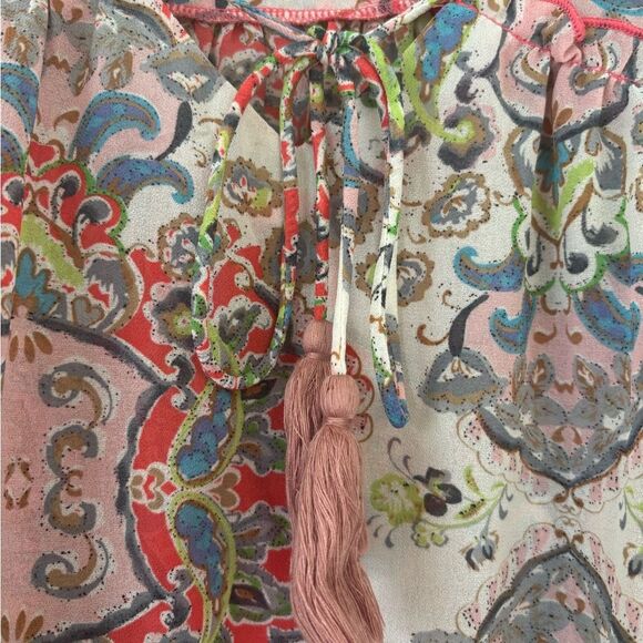 GiGio Women's Paisley Blouse - pink and Blue, small - Picture 2 of 6